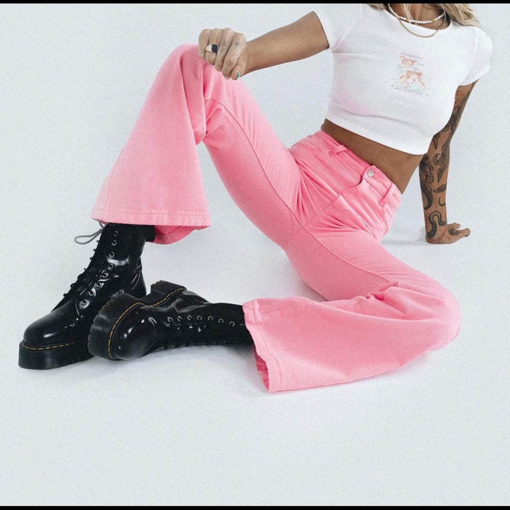 Pink flare princess polly jeans💞